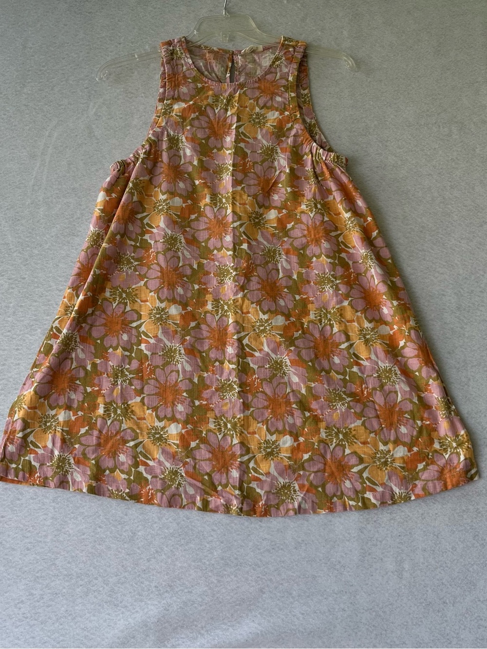 a.n.a women’s Sleeveless Floral A-Line Dress in Pink and Orange